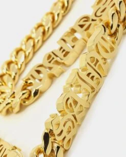 Saint Morta The 3 Saints Chain Necklace Gold -Culture Kings 09000184 YG200 default 00070