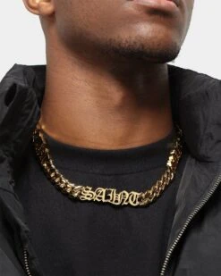 Saint Morta The 3 Saints Chain Necklace Gold