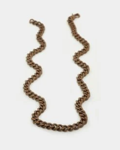 Guess Mainline 23" 8mm Cuban Necklace Chocolate Brown -Culture Kings 09000220 YC772 default 0030