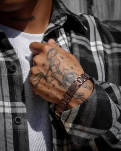 Guess Mainline 12mm Frontier Bracelet Chocolate Brown -Culture Kings 09000222 YC772 mens 00015