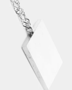 Saint Morta Checkerboard Pendant Necklace White Gold -Culture Kings 09000505 YW101 default 0040