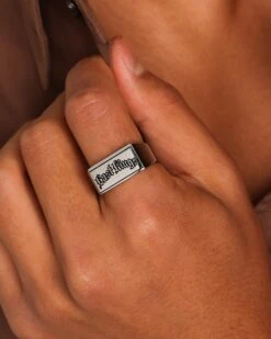 Last Kings Flaming Pharaohs Ring White Gold -Culture Kings 09000533 YW101 mens 0015