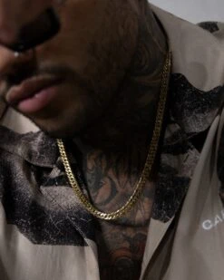 House Of Auric 6.4mm Double Curb Chain 18K Gold Vermeil 19 House Of Auric 6.4mm Double Curb Chain 18K Gold Vermeil -Culture Kings 09000552 YG913 mens 0014