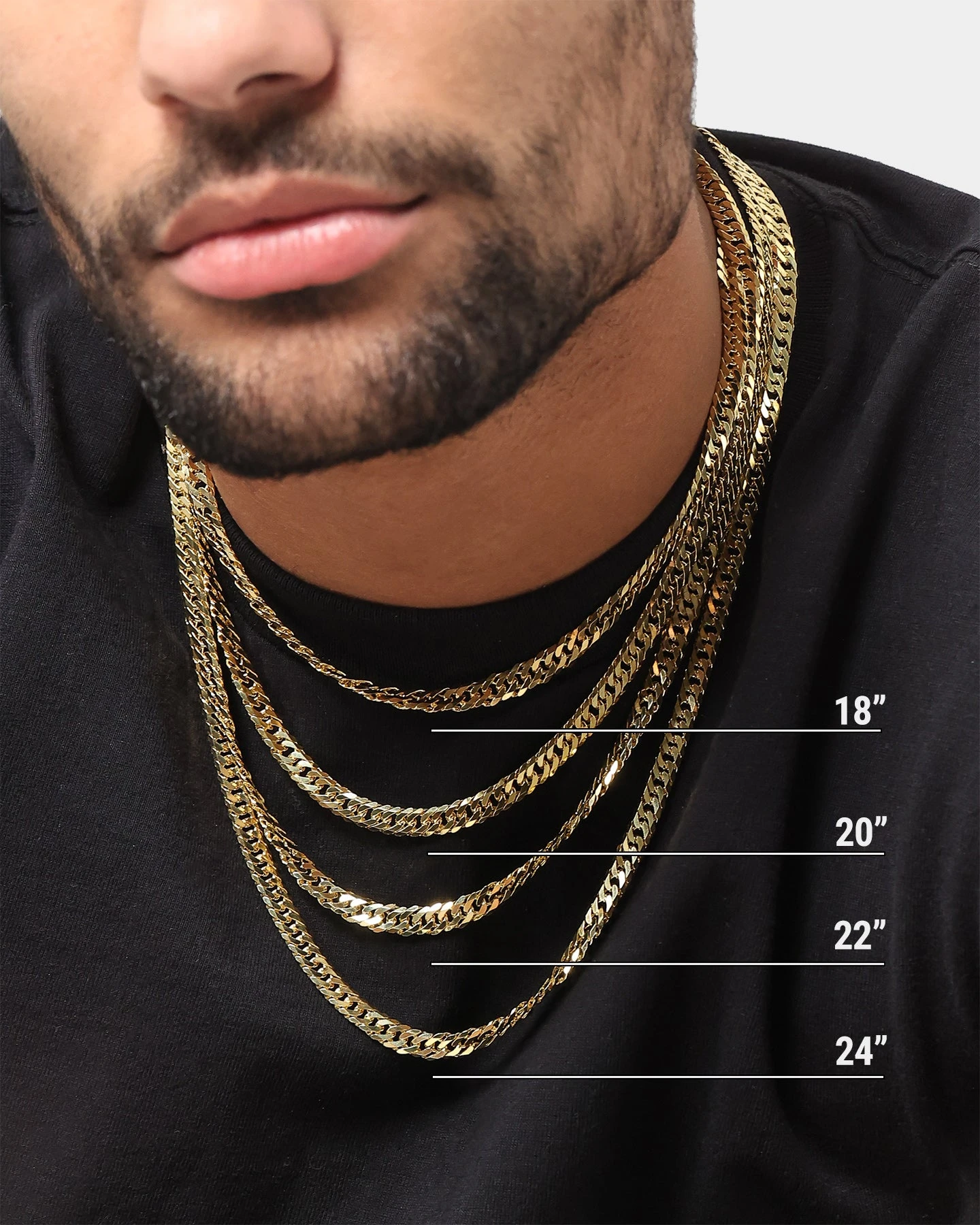 House Of Auric 6.4mm Double Curb Chain 18K Gold Vermeil 6 House Of Auric 6.4mm Double Curb Chain 18K Gold Vermeil - Image 4