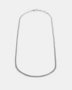 NXS 2.7MM Diamond Cut Curb Chain White Gold -Culture Kings 09000611 YW101 default 0050