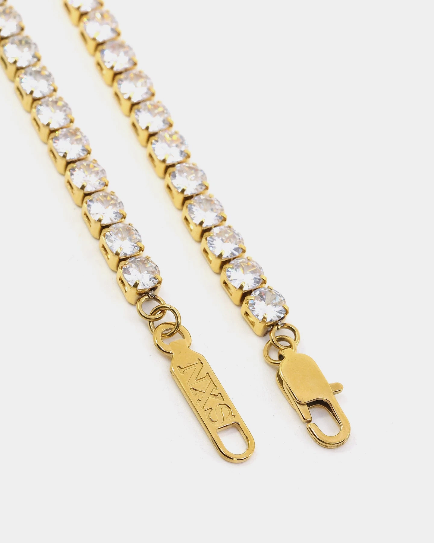 NXS 5MM Tennis Chain Gold 8 NXS 5MM Tennis Chain Gold - Image 6