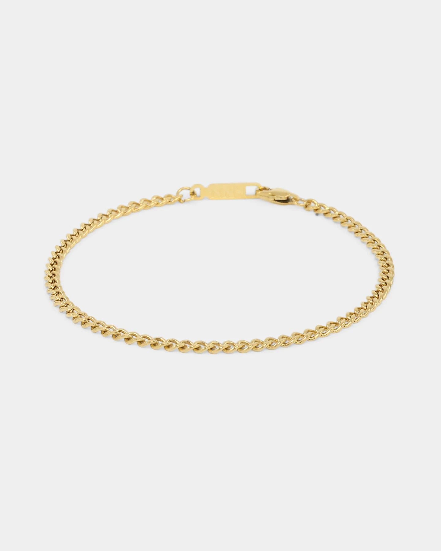 NXS 3mm Cuban Bracelet Gold 4 NXS 3mm Cuban Bracelet Gold - Image 2