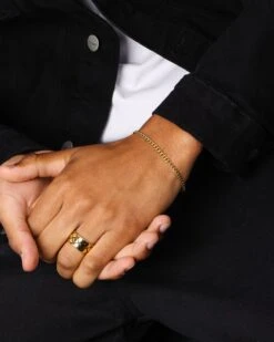 NXS 3mm Cuban Bracelet Gold 13 NXS 3mm Cuban Bracelet Gold -Culture Kings 09000620 YG200 mens 0025