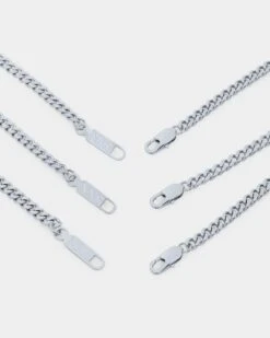 NXS 5mm Chain Link Set White Gold -Culture Kings 09000626 YW101 default 0040