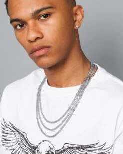 NXS 5mm Chain Link Set White Gold