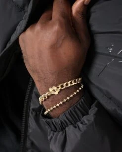 Wild For The Weekend Flower Bracelet Gold