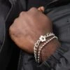 Wild For The Weekend Flower Bracelet Silver -Culture Kings 09000649 YS001 mens 002