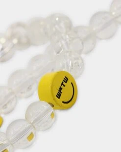 Wild For The Weekend Smiley Beaded Necklace Silver -Culture Kings 09000663 YS001 default 0040