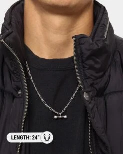 Wild For The Weekend Pearl T-Bar Necklace Silver -Culture Kings 09000726 YS001 mens 0015