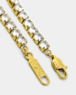 NXS Round Cut Tennis Bracelet Iced Gold -Culture Kings 09000800 YI026 default 0050