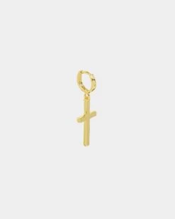 NXS Cross Earring Gold -Culture Kings 09000809 YG200 default 0030