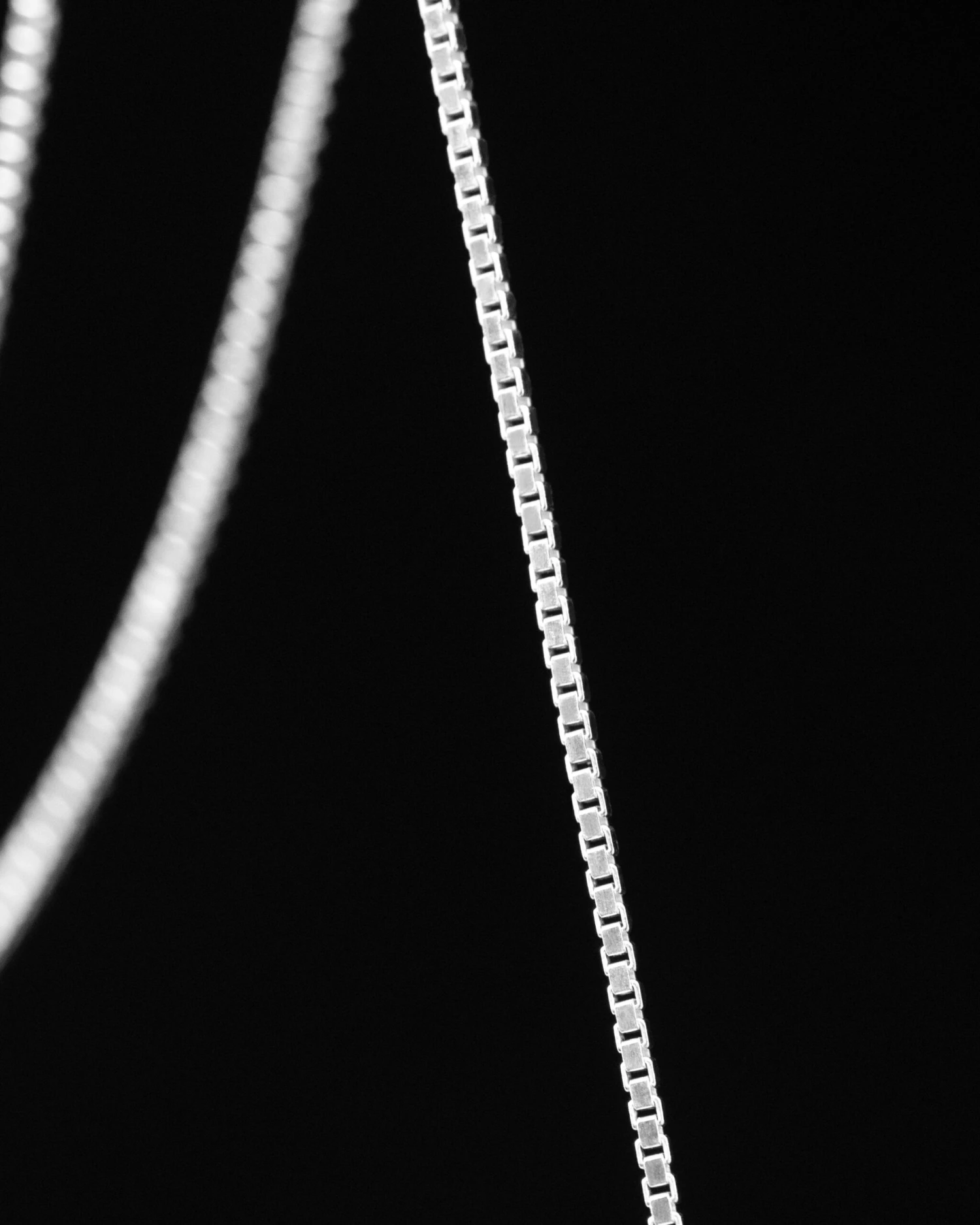 House Of Auric Micro Box Chain Sterling Silver 7 House Of Auric Micro Box Chain Sterling Silver - Image 5