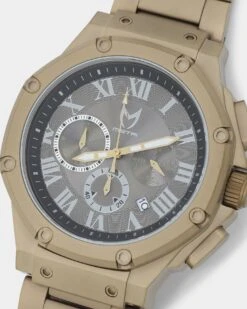 MEISTER AM1020SS Ambassador 45MM Watch Khaki/Gold -Culture Kings 09000860 YK084 default 0020
