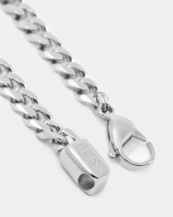 Guess Mainline Log-In 11mm Triple 4G Curb Chain Bracelet Steel -Culture Kings 09000924 YS350 default 0040