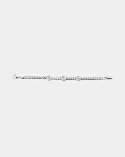 Guess Mainline Log-In 11mm Triple 4G Curb Chain Bracelet Steel -Culture Kings 09000924 YS350 default 0050