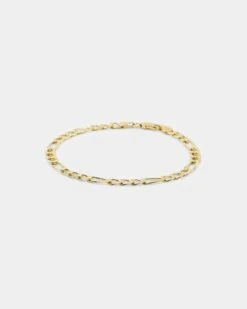 House Of Auric 4.8mm Figaro Bracelet 18k Gold Vermeil 10 House Of Auric 4.8mm Figaro Bracelet 18k Gold Vermeil -Culture Kings 09000945 YG913 default 0010