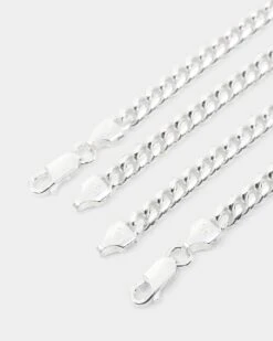 House Of Auric 5mm Cuban Bracelet Set Sterling Silver -Culture Kings 09000946 YS596 default 0040