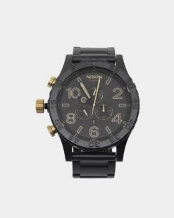 Nixon 51-30 Chrono Watch Matte Black/Gold 12 Nixon 51-30 Chrono Watch Matte Black/Gold -Culture Kings 09000998 YB300 default 0010