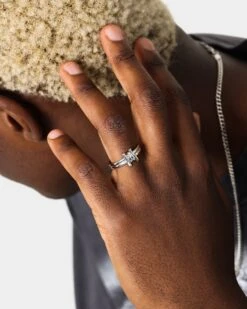 NXS Barbed Ring Stainless Steel -Culture Kings 09001062 YS513 mens 0015