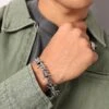 Loiter Barbed Cuban Bracelet Stainless Steel -Culture Kings 09001096 YS513 mens 009