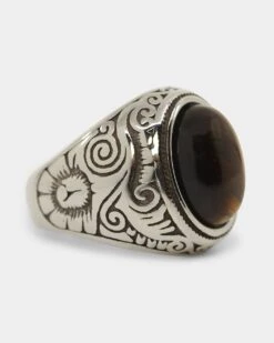 NXS Tiger Eye Ring Steel/Brown -Culture Kings 09001122 YS753 default 0030