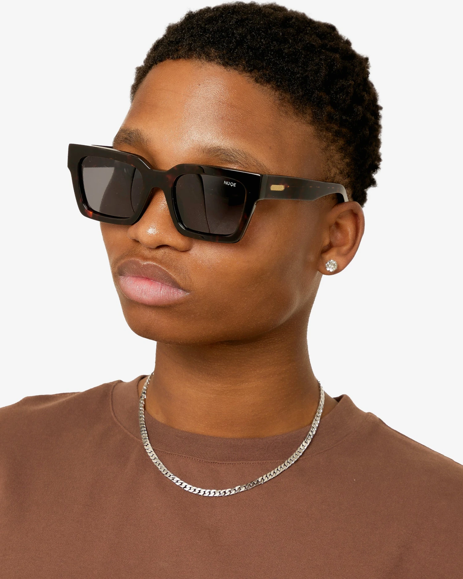 NXS Flat Faced Curb Chain White Gold 3 NXS Flat Faced Curb Chain White Gold