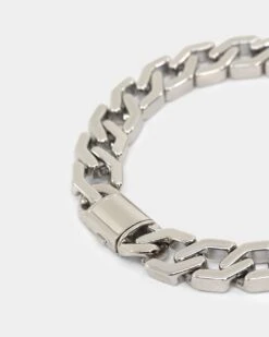 NXS Hex Cut Curb Bracelet White Gold 14 NXS Hex Cut Curb Bracelet White Gold -Culture Kings 09001208 YW101 default 0040