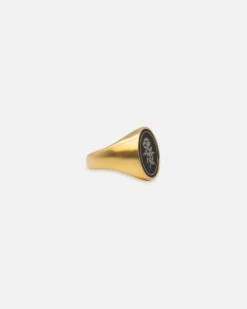 NXS Rose Signet Ring Gold/Black -Culture Kings 09001261 YG201 default 0040