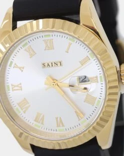 Saint Morta Felix Silica Watch Gold/Black 12 Saint Morta Felix Silica Watch Gold/Black -Culture Kings 09001284 YG201 default 0020