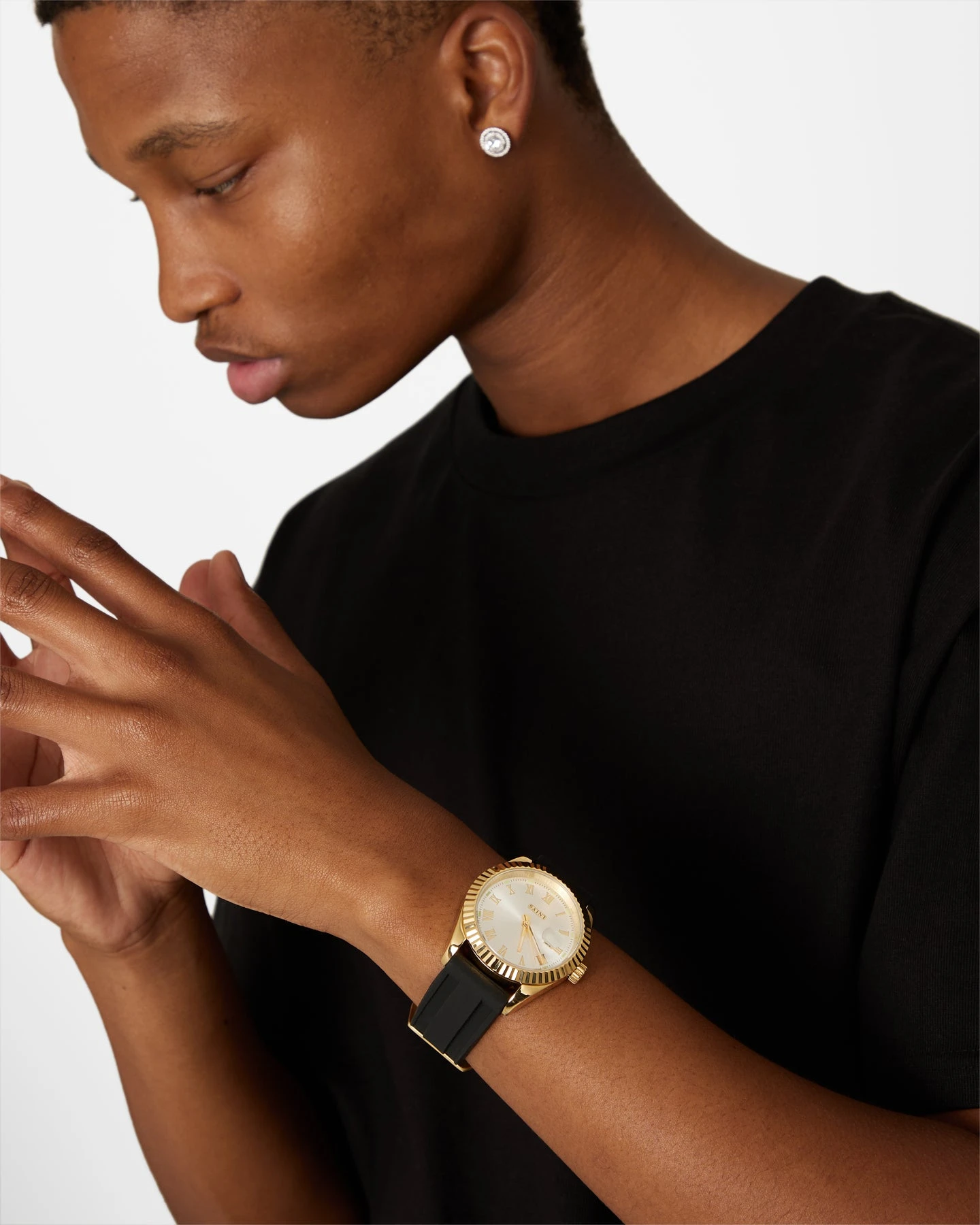 Saint Morta Felix Silica Watch Gold/Black 5 Saint Morta Felix Silica Watch Gold/Black - Image 3