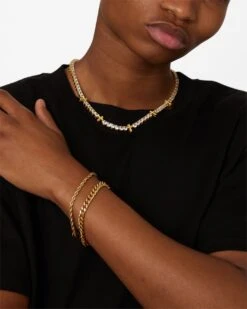 NXS Cuban Rope Bracelet Set Gold -Culture Kings 09001300 YG200 mens 00015