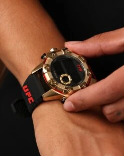 UFC X Timex Watches Kick Silicone Strap Digital Watch Black/Gold/Red -Culture Kings 09001335 YB144 mens 0020 18a50292 da91 4047 a308 d51190a7a5bf