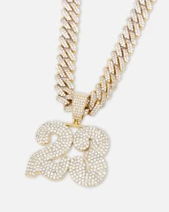 Saint Morta Iced 23 Pendant Iced Gold -Culture Kings 09001370 YI026 default 0050