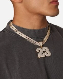 Saint Morta Iced 23 Pendant Iced Gold -Culture Kings 09001370 YI026 mens 0015