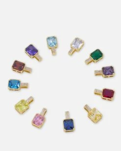 NXS Birthstone Pendant Iced Multi -Culture Kings 09001398 YI077 default 0015