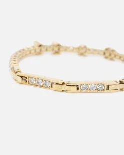 Guess Mainline Women's Arm Party Guess Tennis Bracelet Yellow Gold -Culture Kings 09001477 YY067 default 0030 e340d3a0 ba74 4e98 970b c0d2003d633a