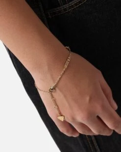 Guess Mainline Women's Modern Love Central Knot Bracelet Yellow Gold -Culture Kings 09001489 YY067 womens 0040