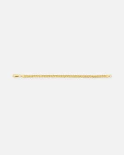 Saint Morta Flat Faced Curb Bracelet Gold -Culture Kings 09001524 YG200 default 0000030
