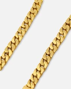 Saint Morta Flat Faced Curb Bracelet Gold -Culture Kings 09001524 YG200 default 0000040