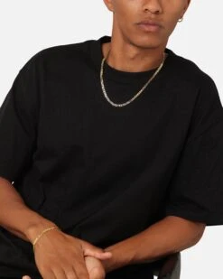 Saint Morta Flat Faced Curb Bracelet Gold -Culture Kings 09001524 YG200 mens 000020