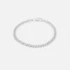 Saint Morta Flat Faced Curb Bracelet White Gold 2 Saint Morta Flat Faced Curb Bracelet White Gold -Culture Kings 09001524 YW101 default 0000010