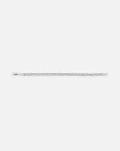 Saint Morta Flat Faced Curb Bracelet White Gold -Culture Kings 09001524 YW101 default 0000030