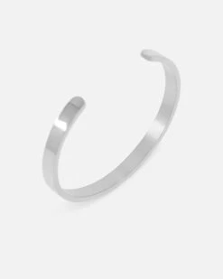 Saint Morta 6mm Adjustable Open Cuff Bracelet White Gold -Culture Kings 09001598 YW101 default 0030