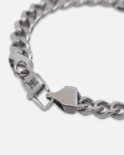 Ed Hardy Scroll Logo Curb Chain Bracelet Silver -Culture Kings 09001609 YS001 default 0040