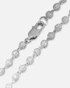 Saint Morta 4mm Iced Ball Bracelet White Gold -Culture Kings 09001641 YW101 default 0080